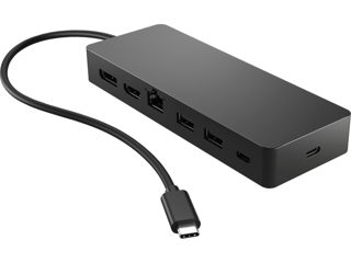 HP Gen1 Gen1 Dock Universal USB-C To 2x USB-C 3.2 2x USB-A 3.2 1x HDMI 1x DispalyPort 1x Gigabit Ethernet 50H55AA