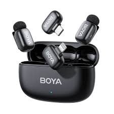 Boya mini 2 ANC Lightning Type-C -Space Grey 4GHz 2mic Wireless AI- Mic Charging