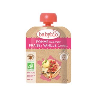 Apple 6m Babybio Strawberry Vanilla Pouch