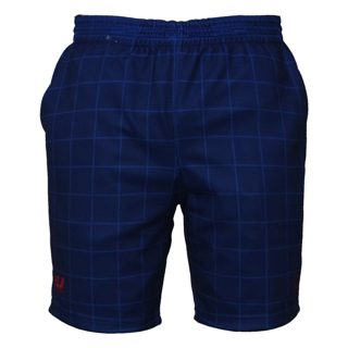 4u Sports Pantallona tenisi, masa XS, kuadrate, blu