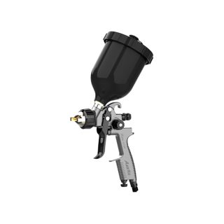 Lion-2 HVLP 2.0mm Pistolete Boje 0mm 3.5Bar,50psi Gri E Erret Depozite Plastike Lart 2mm 600ml