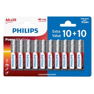 Philips LR6 Bateri AA Alkaline 20 Cop