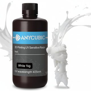 Resin Anycubic Basic Rigid 1kg Light White