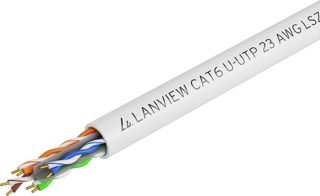 Kabllo Rrjeti LVN122114 Lanview Cat6 U UTP 305 M E Bardhë