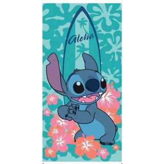 Disney Stitch Aloha Flowers Beach Towel