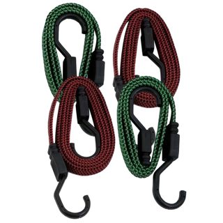 Petex (Bungee/ J-Hooks/ Flat) 4Cp 4-pack Llastiqe Bagazhi J-