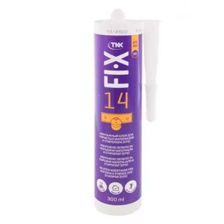 Silikon Ngjites FIX-14 12-pack Per Materiale Poroze Dhe Stiropor 12 300ml