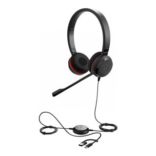 Jabra Evolve 20 MS Duo ANC USB NC On-Ear USB-A Noise Cancellation