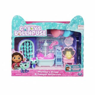 Gabby's Dollhouse Deluxe Room Bathroom Playset S