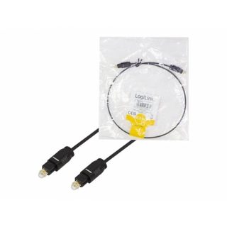 Cable Logilink Power Strip 6-Way with Surge Protection TosLink Optical Audio 2.0m Black