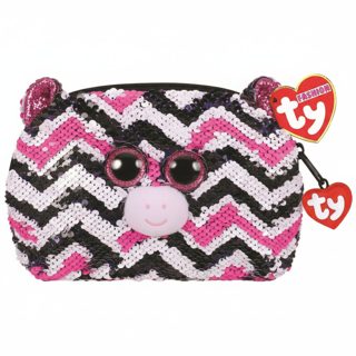 Ty Fashion Sequins Accessory Bag Zoey Zebra Plush 10cm