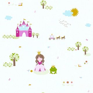 As Creation Little Stars 35852-2 Leter Muri Per Femije Cartoon 10.05x0.53 M E Bardhe Roz