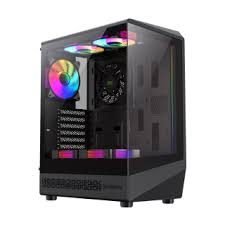 Case Gamemax Vista COC AB ATX Mid-Tower Panoramic Gaming With Patented Cooling ARGB Fans