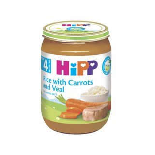 Hipp Pure orizi me karrotë dhe mish viçi (4m+)