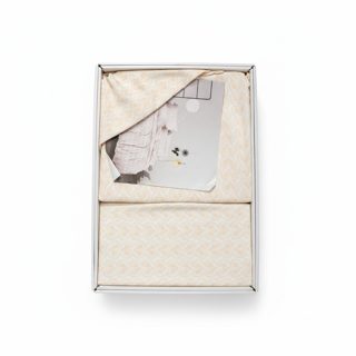 Nuka Home Kom.Qarqaf "Bella Notte" 140x220 Set Çarçafësh Bezhë Me Motiv Ornamental