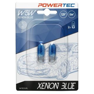 Powertec Xenon MT-PTZXB12-B2 Llampa Blue W5W 12V