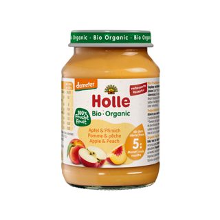 Holle Pure me mollë dhe pjeshkë