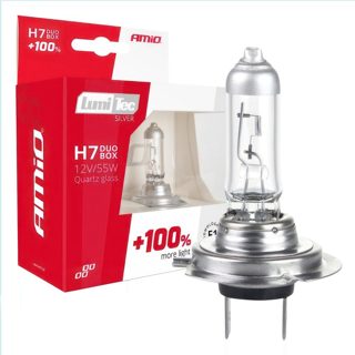 Amio Lumitec AM-01403 Llampa Silver Duo +100% H7 Set 55W 12V