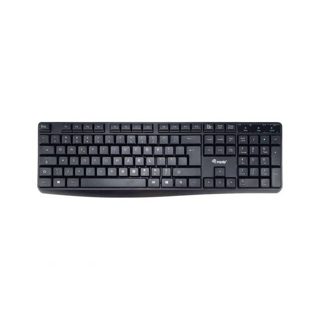 Equip Wired USB Keyboard 105 Keys US Layout Spill-Resistant Soft-Touch Black