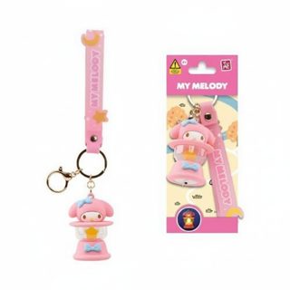 Yume Hello Kitty And Friends Pochacco Camping Series Keychain Light My Melody