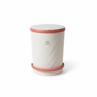Suremtoo Kosh Mbeturinash Shtëpiak Me Kapak Bazë Rrethore Plastik Dizajn Elegant