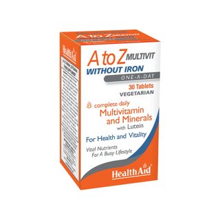 Health Aid A to Z Multivit without Iron