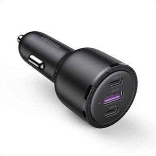 Ugreen BLACK-20467 CAR 1x USB-A 2x USB-C Quick Charge 3.0 And Power Delivery 69Watt