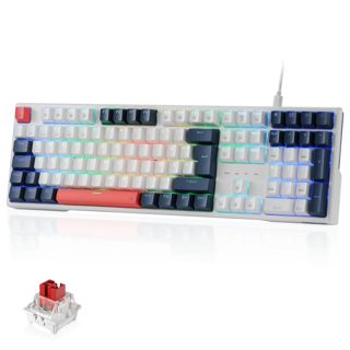 Redragon K668 Trundle RGB Wired White Red Switches