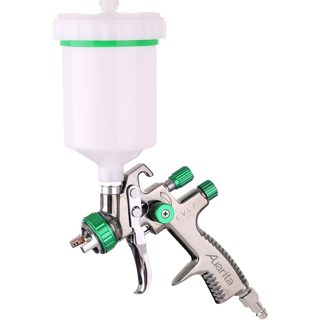 Hvlp 1.3mm Pistolete Boje 2.5Bar 36psi Inox Me Depozite Plastike Lart 600ml