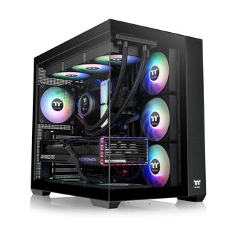 Case Thermaltake CA-1Z2-00M1WN-00 View 380 TG ARGB ATX Supported Up To Radiator Black 360mm