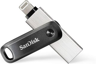 Apple Gen1 SDIX60N 64GB Lightning Flash Drive SanDisk IXpand Go USB 3.2 For Use Lightning Products Silver -064G-GN6NN