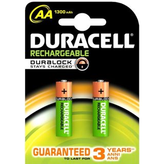 Duracell Rechargeable AA BATERI *2 RIKARIKUESHME 1300