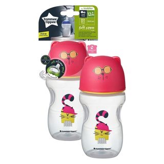 Tommee Tippee Soft Sippee Gotë Lëngjesh Për Fëmijë Polipropilen Dhe Silikon 300 Rozë 1 300ml