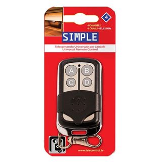 Superior Telekomandë Universale RF Për Porta 4 Butona 1xA27 6x3.5x1.5 12V