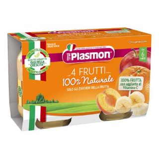 Plasmon 4 fruta 2x100gr