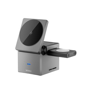 Wiwu Small Square 3n1 Wireless Charger 15W,