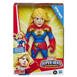 Marvel Super Heroes Adventures Mega Mighties Captain Marvel 25cm Figure