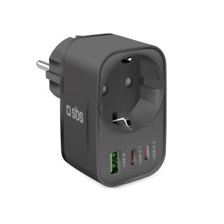 Karikues Sbs TETRPLUG1USB2CPD30 Celulari Extender 30W