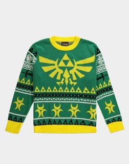Zelda Sweater Christmas Hyrule Size S