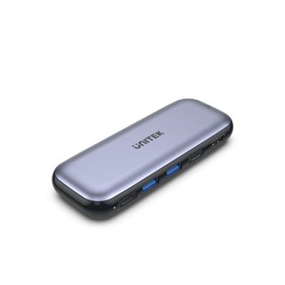 Adapter Unitek D1046A USB-C H6 6in1 USB-C To USB-C PD 2x USB-A 3.2 Gen2 1x USB-C 3.2 Gen2 1x HDMI Up To 4k 60Hz M.2 Slot For M.2 PCIe NVMe 100W 20cm