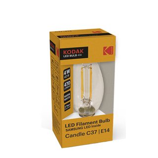 Kodak LED Filament 4W E14 Warm White AT Llambe