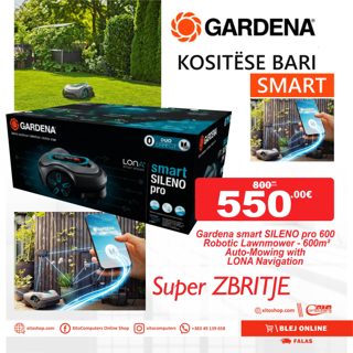 My Store PRO-600 Gardena Smart SILENO Robotic Lawnmower 600m² Auto-Mowing With LONA Navigation