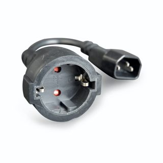Gembird IEC320 Power Cord To Schuko Female Black PC-SFC14M-01 15cm C14