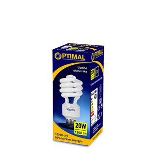 Optimale Llambe ekomomike Optimale 20W Cool White AT