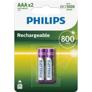 Philips R03B2A80 Bateri Rikarikueshme 10 AA