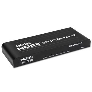 Qoltec 51798 Splitter HDMI 1x Input HDMI 4x Output HDMI Up To 4K 30Hz 3.4 Gbit S