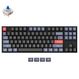 Keychron K K8 Pro QMK VIA Online Customization Wireless Bluetooth Mechanical With Blue Switch Hot Swappable US Layout K8P-H2