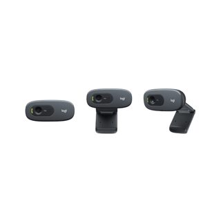 Logitech C270 720p HD Webcam HD Built-in Microphone USB Plug Play