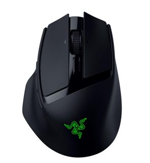 Razer 18K RZ01 Basilisk Mobile Small And Portable Ergonomic Wireless Focus X Sensor Tri-Mode Connectivity Up To Hour Black -04310100-R3G1