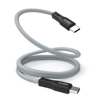 Sbs TECABLETCCMAG Kabell Type C To Type C 1M Magnetic Gray